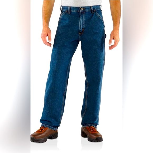 Carhartt Loose Original Fit Work Dungaree Carpenter Jeans‎ B13 DPS 36x32 NWT - Picture 1 of 12